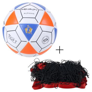 Imagem de Kit Bola De Futevôlei Penalty Altinha Oficial+Rede Futevôlei Master Rede Verão 9.5 M 2 Faixas-Masculino