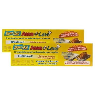 Imagem de 4 Rolo Papel Antiaderente Cozinha Dover Assa + Leve 3M 30Cm