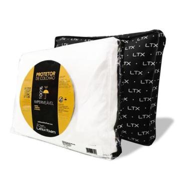 Imagem de Protetor de colchão impermeável sem ruído LISO - Latex Foam, 40cm