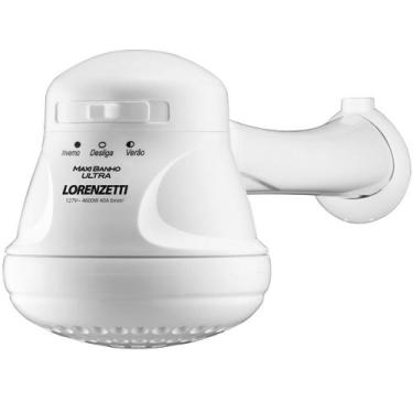 Imagem de Chuveiro maxi banho com cano lorenzetti branco 127v ou 220v 5500w, 220