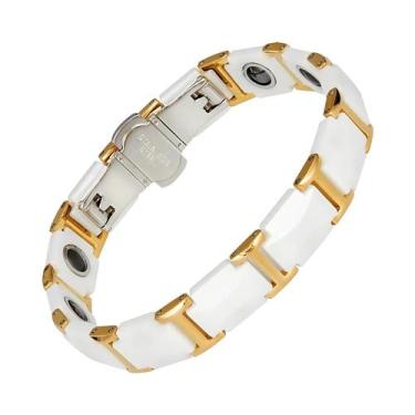 Imagem de Pulseira De Cerâmica Premium Unissex Com Design De Lua Crescente ARADO