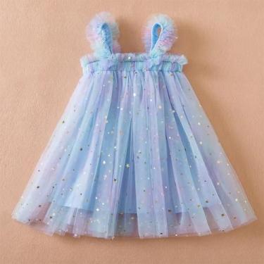 Imagem de Vestido de Princesa Unicórnio Arco-íris para Meninas - Fantasia de Tul