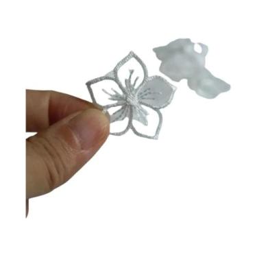 Imagem de Apliques De Malha Em Formato De Flor (10 Peças) Para Roupas, Chapéus, 