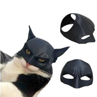 Imagem de Mascara para gato cosplay batman ideal fotos pets gatos pet - FLEX3D