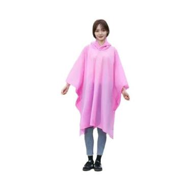 Imagem de Capa De Chuva Reutilizável Impermeável Para Adultos Com Capuz Ajustáve