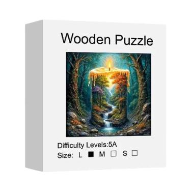 Imagem de Quebra-Cabeça De Madeira Para Adultos De Alta Dificuldade, Cenário Ilu