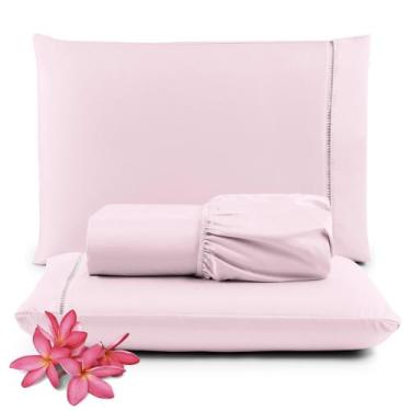 Imagem de Jogo De Lençol 4 Peças Queen Com Elastico Micro Percal 400 Fios Varias
