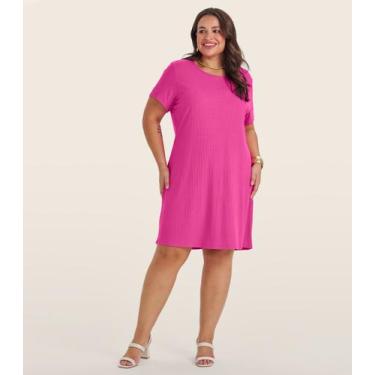 Imagem de Vestido Feminino Plus Size Secret Glam Rosa, Plus G2, Rosa