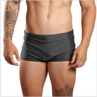 Imagem de Sunga Boxer Lisa Larga Masculina Adulto Moda Praia-Masculino