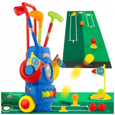 Imagem de Conjunto de Tacos de Golfe Infantil com 6 Bolas para Crianças de 2 a 4 Anos, ToyVelt, Azul