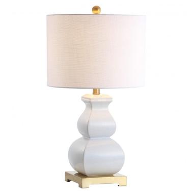 Imagem de Abajur Luminária de Mesa em Cerâmica, Estilo Contemporânea com 64 cm de Altura para Quarto, Sala de Estar e Escritório, 110V 100W