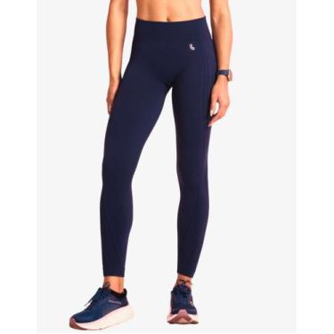 Imagem de Calça Legging Feminina Sem Costura Lupo Original, G, Azul marinho