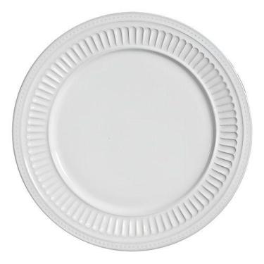 Imagem de Jogo 6 Pratos Raso Poppy Branco Scalla Cerâmica