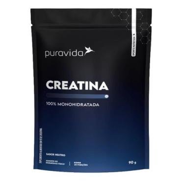 Imagem de Creatina 100% Monohidratada 90g Puravida Sabor:Sem Sabor - Pura Vida, 