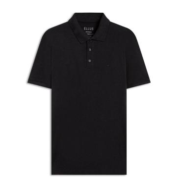 Imagem de Polo Ellus Piquet Classic Masculina Preta-Masculino