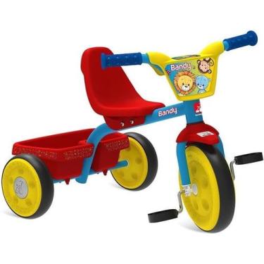 Imagem de Triciclo Infantil Bandy com Carenagem Amarelo - Bandeirante
