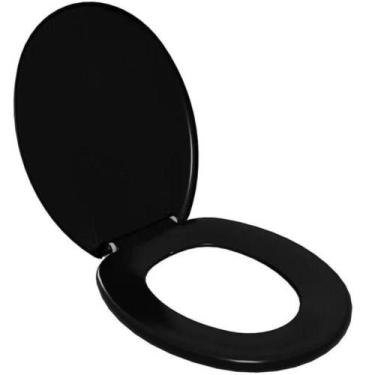 Imagem de Assento Sanitário Almofadado Slim Preto - Taj-as*br1 - Astra Assento A