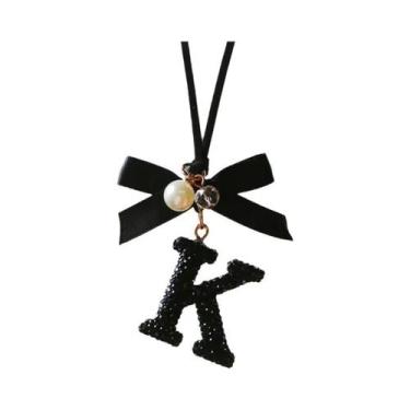 Imagem de Pingente De Carro Com Laço E Letras Da Moda Para Retrovisor - Ornament