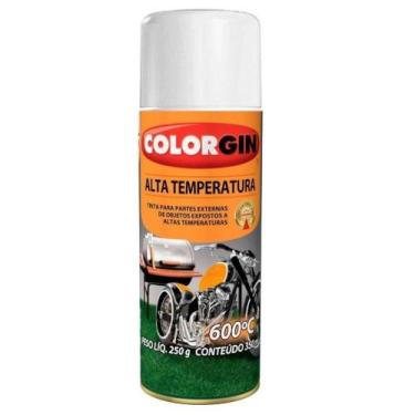 Imagem de Tinta Spray de Alta Temperatura Branco Fosco 350 Ml 5724 Colorgin Tint