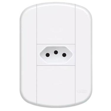 Imagem de Conjunto Tomada Padrão 2p+t 20a com Capa 4x2 Blanc+ 11239164 Fame Conj