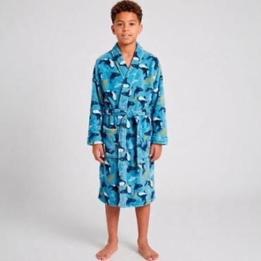 Imagem de Roupão Benévola Infantil Confortável Aconchegante Tecido Leve Criança Casual Feminino Masculino-Unissex