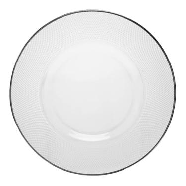 Imagem de WOLFF - Sousplat com Fio Prata Thin Edge 33cm Cristal Ecológico