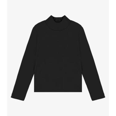 Imagem de Blusa Manga Longa Rovi Kids Feminina Preto, 2, Preto