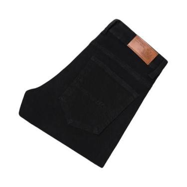 Imagem de Calças Jeans Masculinas Ajustadas E Retas, Confortáveis E Elásticas, E