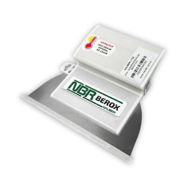 Imagem de Desempenadeira NBR Berox Nauber Aco Inox 0,35mm Cabo Ergonômico Textur