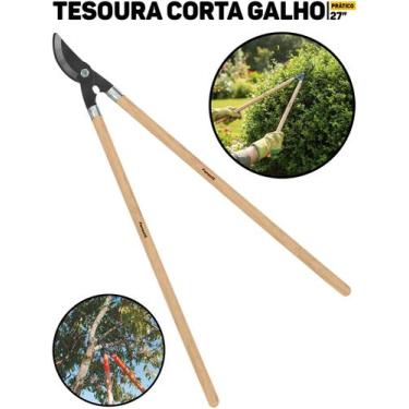 Imagem de Tesoura Poda Profissional Famastil 27cm P/ Poda De Árvores Plantas Fer