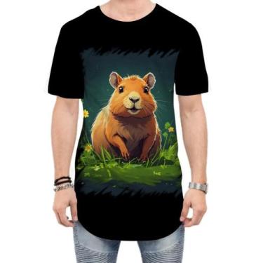 Imagem de Camiseta Longline Capivara do Bem Animalzinho 8 - Kasubeck Store®, GG