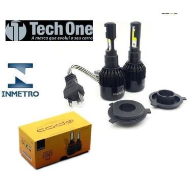 Imagem de Kit Super Led 6000k Code 12V  Farois Dianteiros  FIAT MOBI ANO 2016 + 