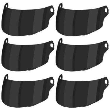 Imagem de Kit Viseira Capacete Pro Tork Stealth 20mm 6 Unidades, Fume versão 2, 