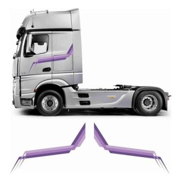 Imagem de Adesivo Lateral Personalizado Compatível Caminhões 11cm - SPTS