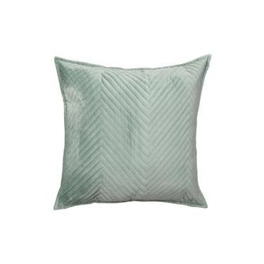Imagem de Almofada em Veludo Zig Zag Verde Água Verde