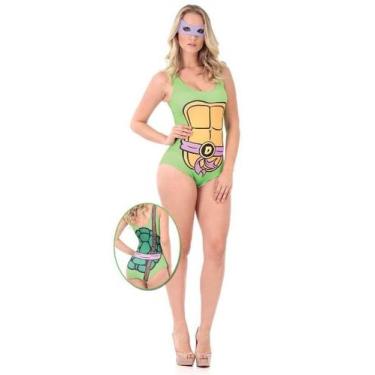 Imagem de Fantasia Body Tartaruga Ninja Donatello Adulto c/ Máscara - As Tartaru