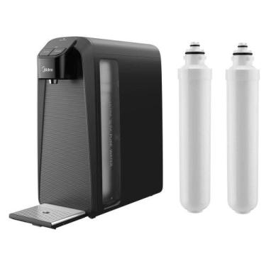 Imagem de Purificador De Água Midea Slim Pure Cinza + 2 Filtro Refil Reserva Ori