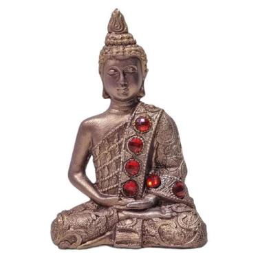 Imagem de Buda Hindu Tibetano Tailandês Chakra Estátua Enfeite Marsala - M3 Deco