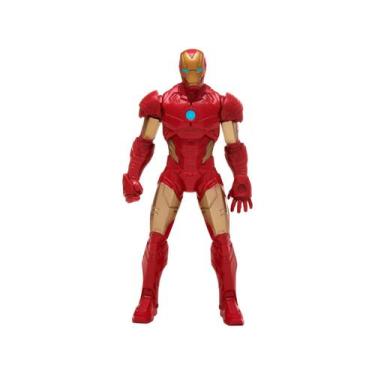 Imagem de Boneco Homem de Ferro Iron Man Marvel 24 cm - Hasbro, Vermelho e Amare