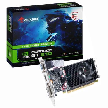 Imagem de Placa de Vídeo Geforce GT210 1GB DDR3 Low Profile KDGT210-1GD3-64B para Pc Compacto Keepdata