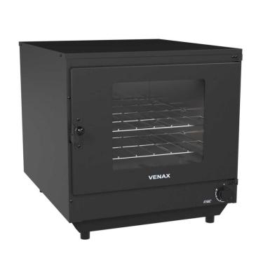 Imagem de Forno Industrial a Gás de Bancada Venax FI 109L com 2 Grelhas Easy Clean Preto Fosco