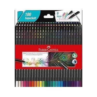 Imagem de Lápis de Cor, Faber-Castell, EcoLápis Supersoft, 1207100SOFT, 100 Core