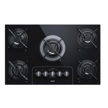 Imagem de Cooktop 5 Bocas a Gás com Controle Fácil e Acendimento Automático Vidr