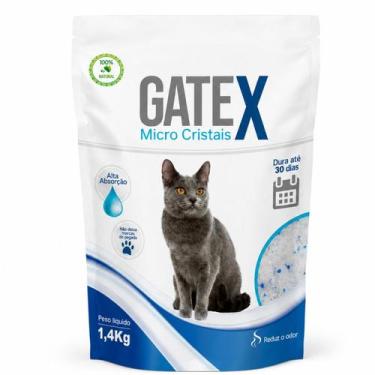 Imagem de Silica Gato Cristais Gatex Micro 1,4kg Areia Antiodor Oferta -