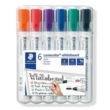 Imagem de Estojo com 6 Cores Marcador de Quadro Branco Staedtler Lumograph 51 Wp
