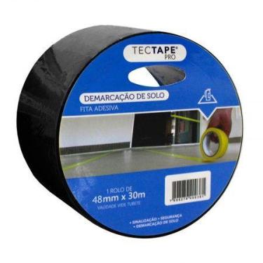 Imagem de Fita para demarcação de solo 48x30 - preta - TecTape