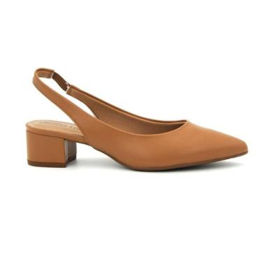 Imagem de Sapato Beira Rio 4182.220 Scarpin Salto Bico Fino Elastico Feminina, 3