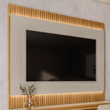 Imagem de Painel Ripado Suspenso para TV até 70 Polegadas com LED MDF 180CMX148C