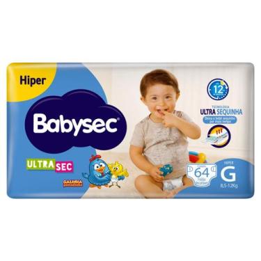 Imagem de Fralda Babysec Ultrasec Galinha Pintadinha Hiper G 64 unidades