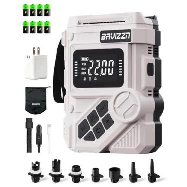 Imagem de Bomba Elétrica Recarregável BAVIZZN 59,2 Wh 22 psi para SUP
